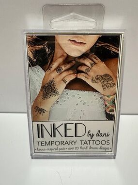 Temporary Tattoos - Black Henna-Inspired Pack